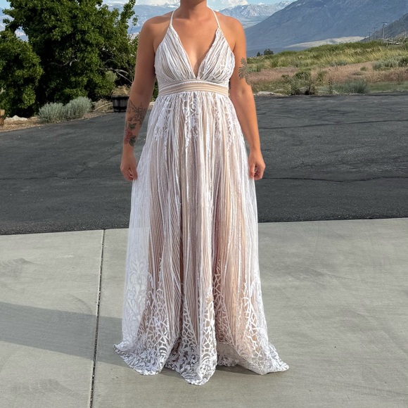 LUXXEL Sequin/glitter Gown - Picture 1 of 8